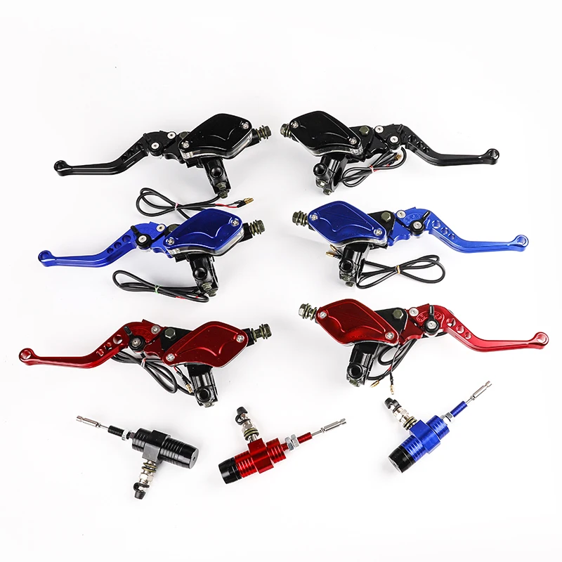 Motorcycle CNC Aluminum Hydraulic Clutch Kit Brake Master Cylinder Brake Levers Kit For Honda Yamaha Suzuki Kawasaki Dirt Bike