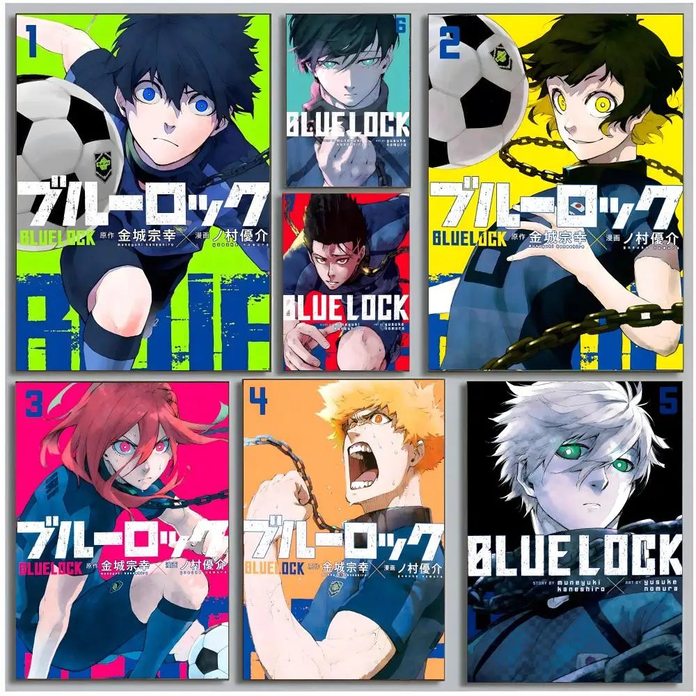 sports anime football B-Blue Lock Poster Modern Wall Art Bedroom Living Room Print Unframed