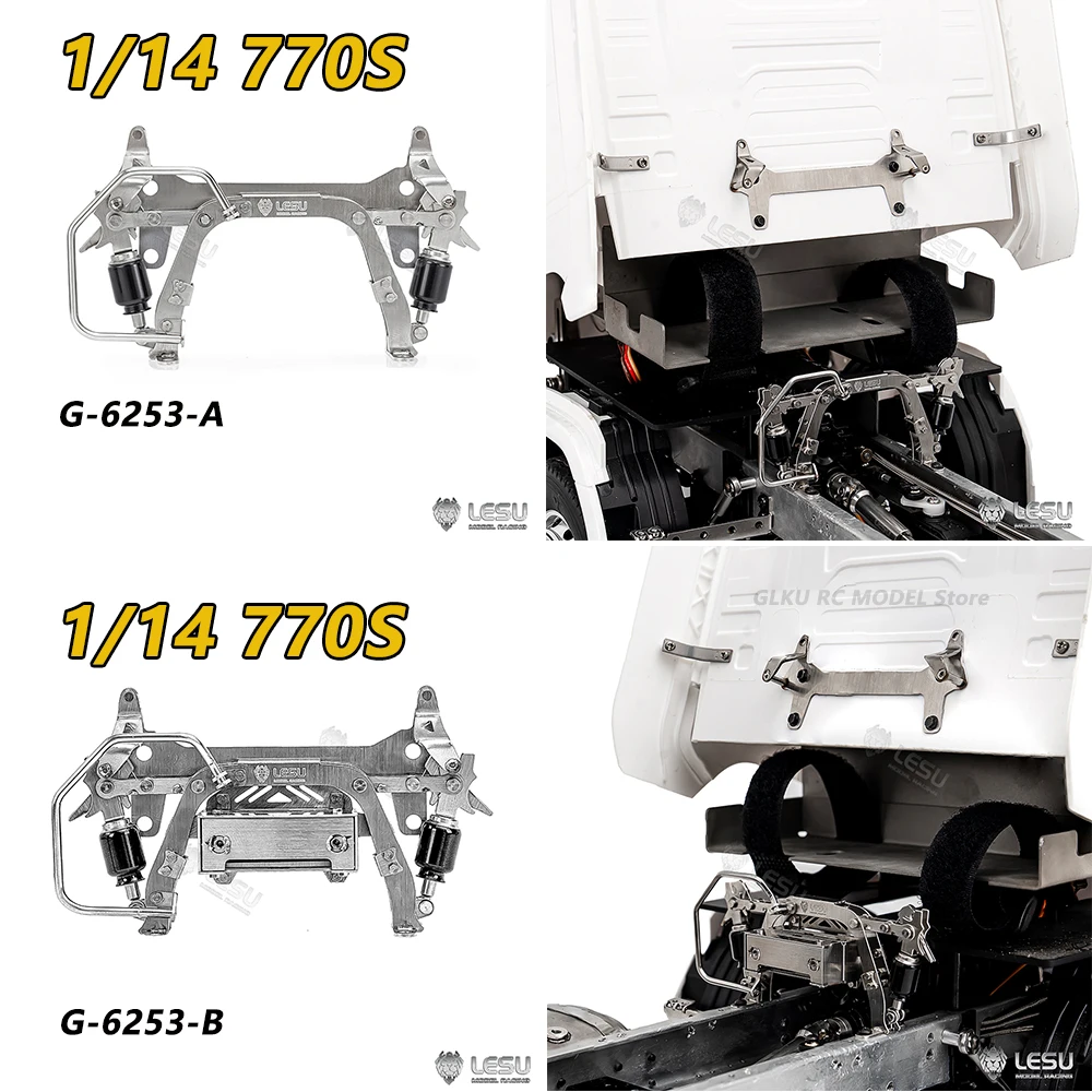 

LESU G-6253 Metal Simulation Car Shell Buckle Suitable for Tamiya 770S 1/14 RC Tractor Truck Model Upgrade Modification Parts