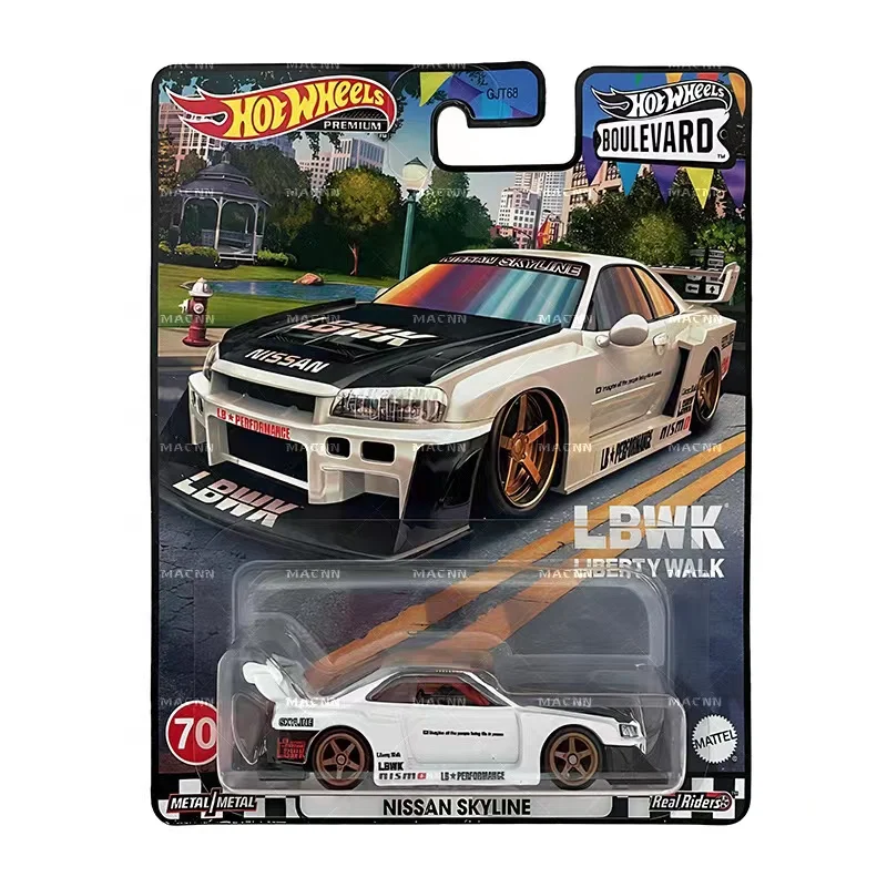 Original Hot Wheels Premium Boulevard Miniatures Car Hoteelws Model Car Hotweheels 1/64 Hotwheels Vehicle Scale NISSAN SKYLINE