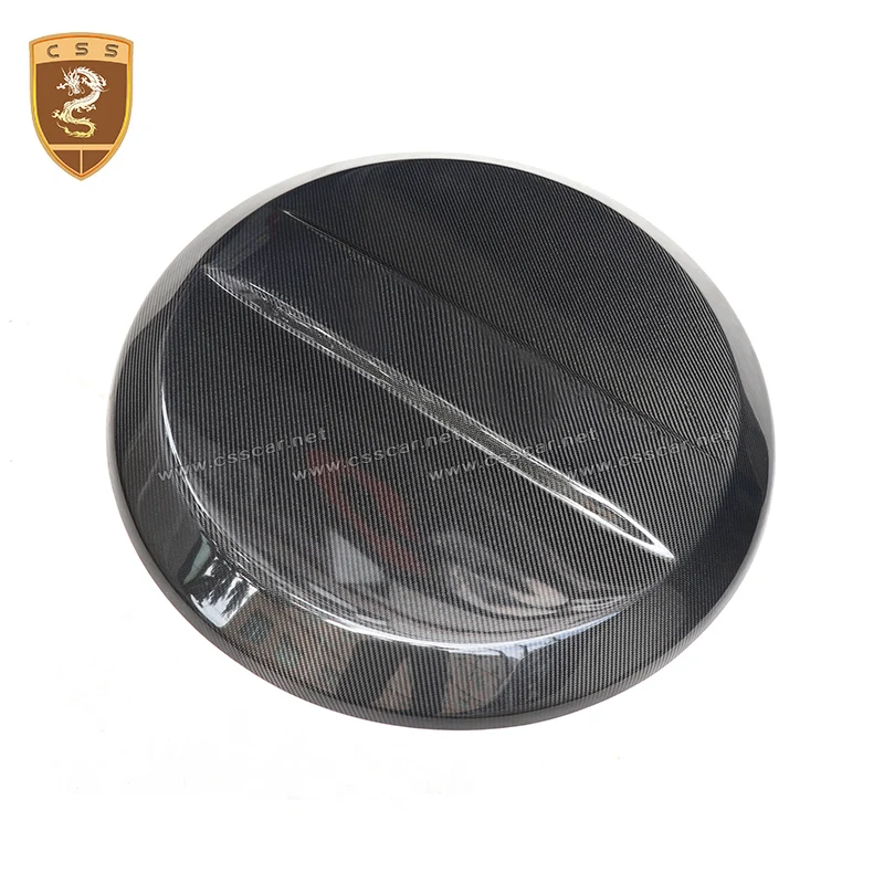 B-rabus Style Dry Carbon Spare Tire Cover W464 For Mercedes-Benz G class G63 G900 W463a Car Tail Hood Accessories 2018-2023