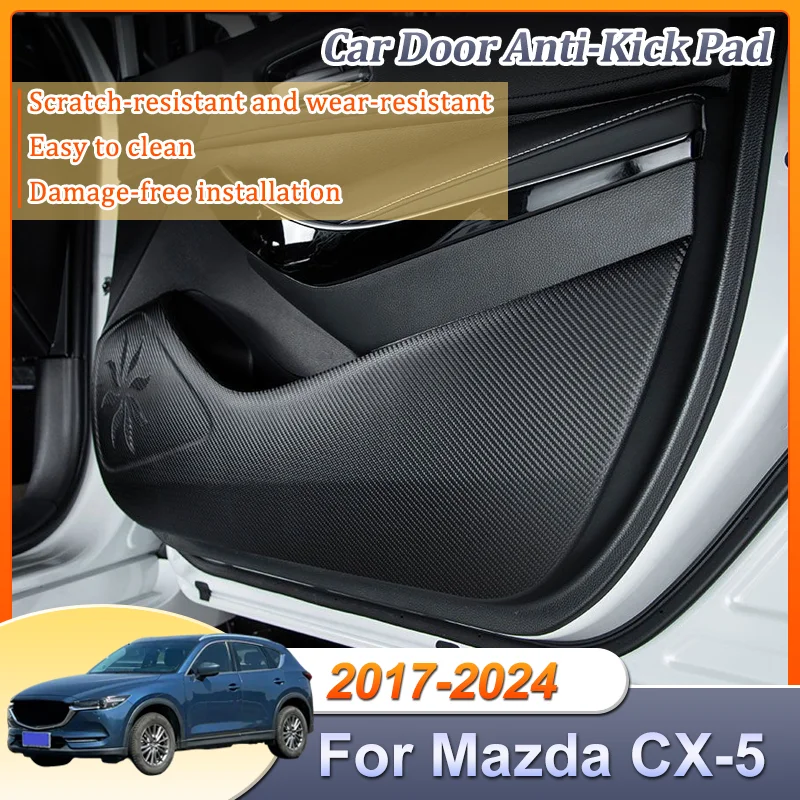 

Car Door Anti-Kick Pad Anti-Scratch Mat For Mazda CX-5 CX5 KF 2nd Gen 2017-2024 2022 2023 Protection Sticker Auto Accessories
