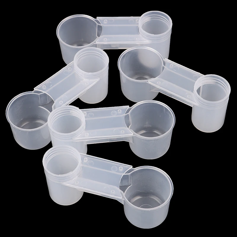 5Pcs Plastic Bird Feeder Clear Water Bottle Drinker Cup for Pigeon Bird