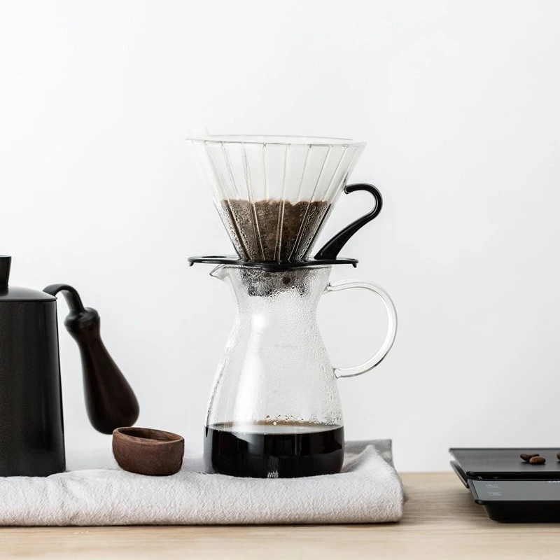 وعاء قهوة مخمر يدويًا، مجموعة مكونة من ست قطع، وعاء مخمر يدويًا