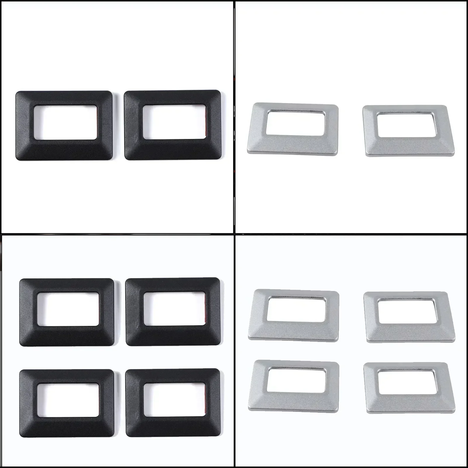 

Aluminum Alloy Silver Car Door Lock Button Decorative Frame Cover Interior Accessories For Land Rover Defender 90 110 2020-2025