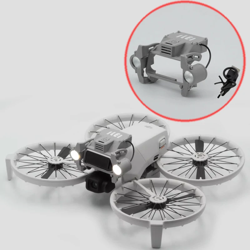 

Многофункциональный навигационный светильник для DJI Flip Drone, светодиодный прожектор высокой яркости, аксессуар для ночного освещения с зарядкой типа C