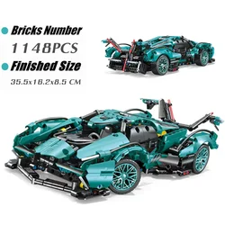 1:14Technical Lambo V12 Vision GT Super Speed Sports Car Building Blocks Racing Vehicle Assemble Bricks Toys For Adult Kids Gift