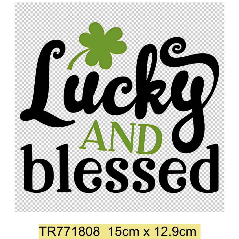 St Patrick Day Iron-On Transfer Hoodies Parches Diy Clothes Sticker Heat Transfer T-Shirt Thermal Patch for Cothes