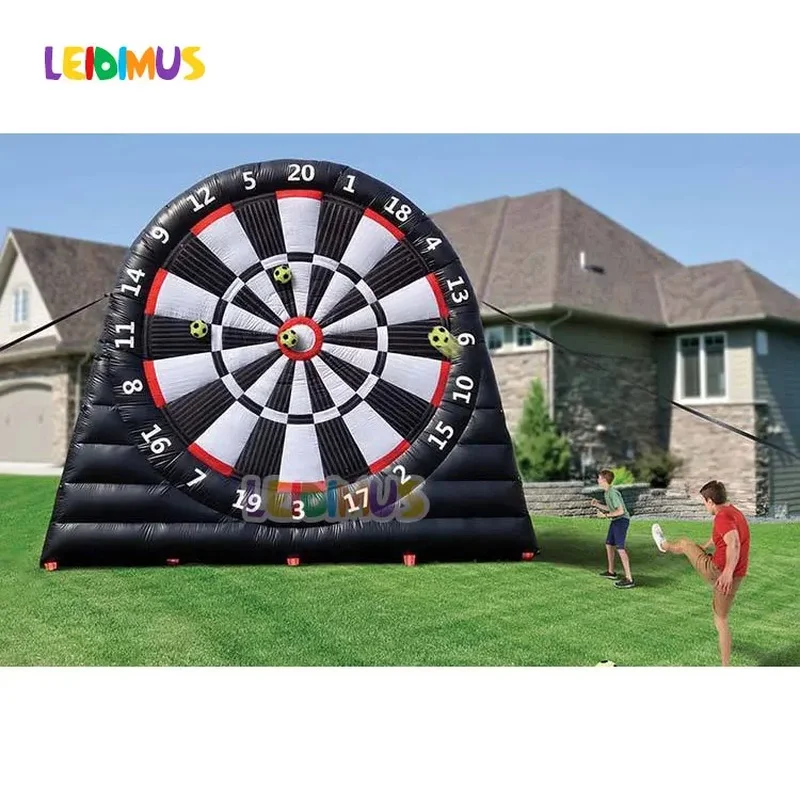 New Large Giant Interactive Inflatable Human Sports Football Dartboard Soccer Darts Board Games for Sale