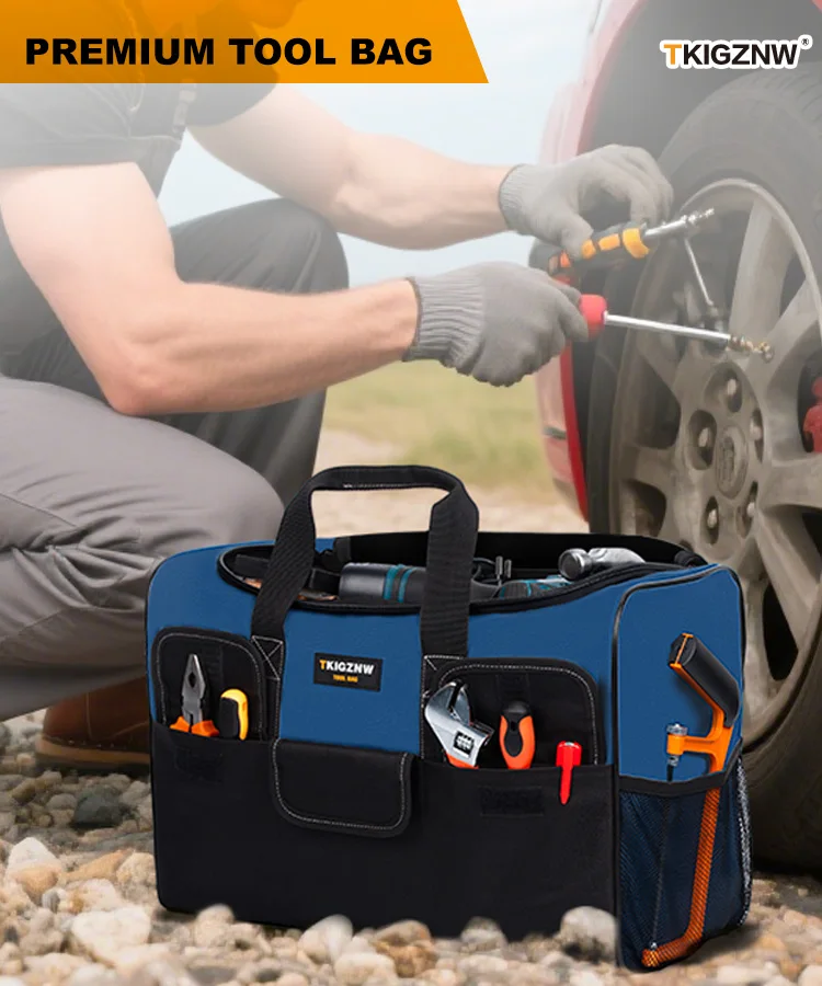 TKIGZNW Portable Tool Bag Storage Organizer for Home Repairing Gardening Traveling Hand Tools Car Maintenance