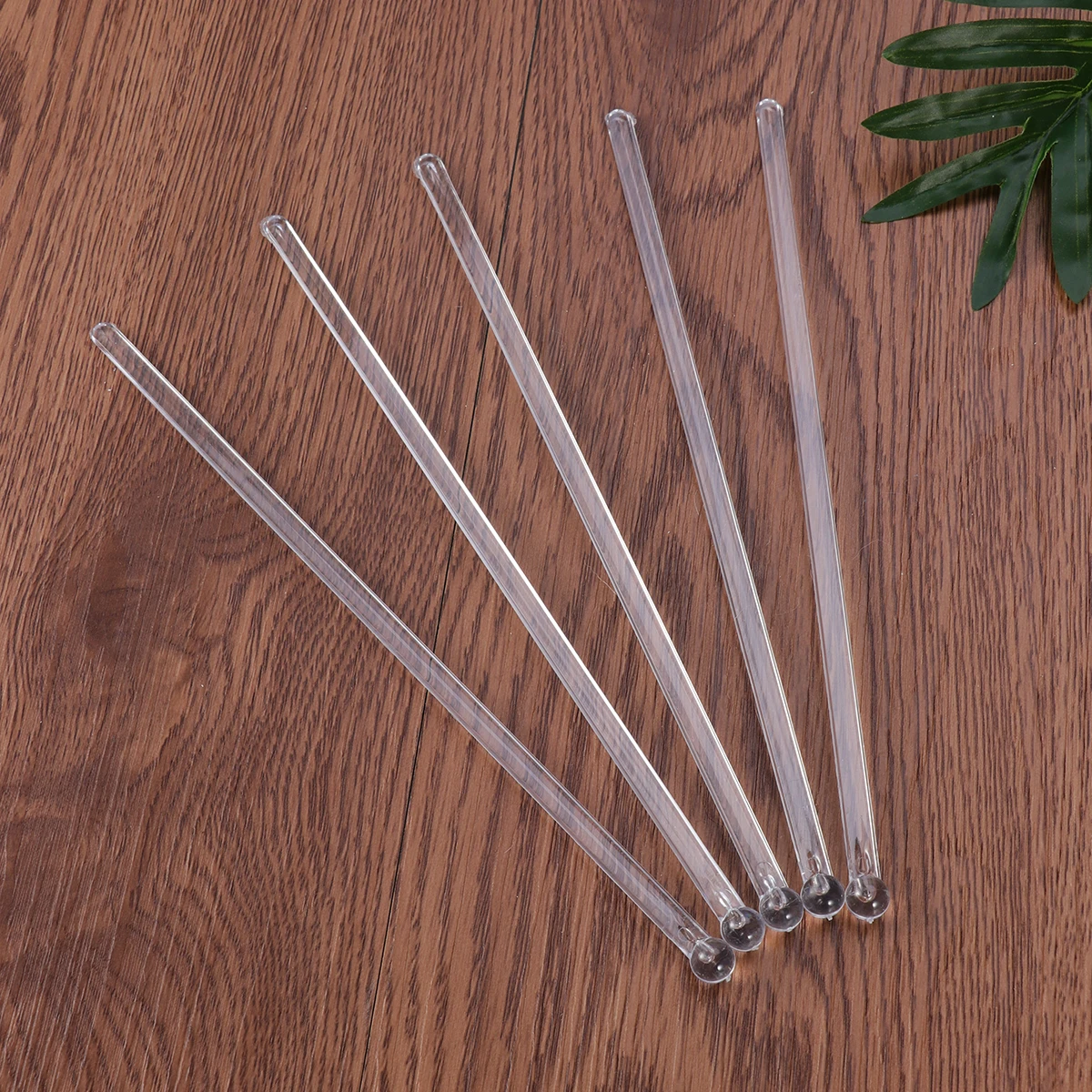 

100 Pcs Swizzle Stick Decorative Drink Accessory Decoration Sticks Drinks Fun Stir Transparent Stirring