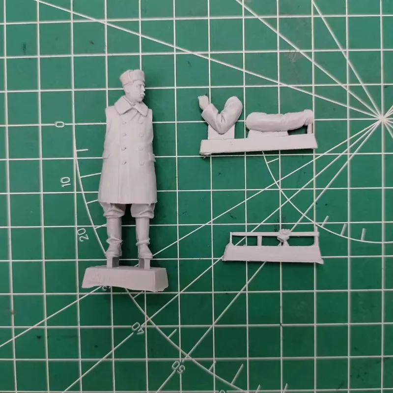 1/35 Schaal Hars Soldaat Figuur Model Kit Historisch Thema Beeldje Russische Spoorwegarbeiders 1 personen Ongemonteerd Ongeverfd 530x
