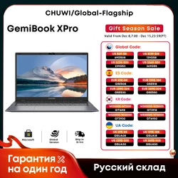 Ноутбук CHUWI 14,1 дюйма GemiBook XPro Intel N100 Graphics 600 с графическим процессором, 8 ГБ ОЗУ, 256 ГБ SSD с охлаждающим вентилятором, ноутбук с Windows 11