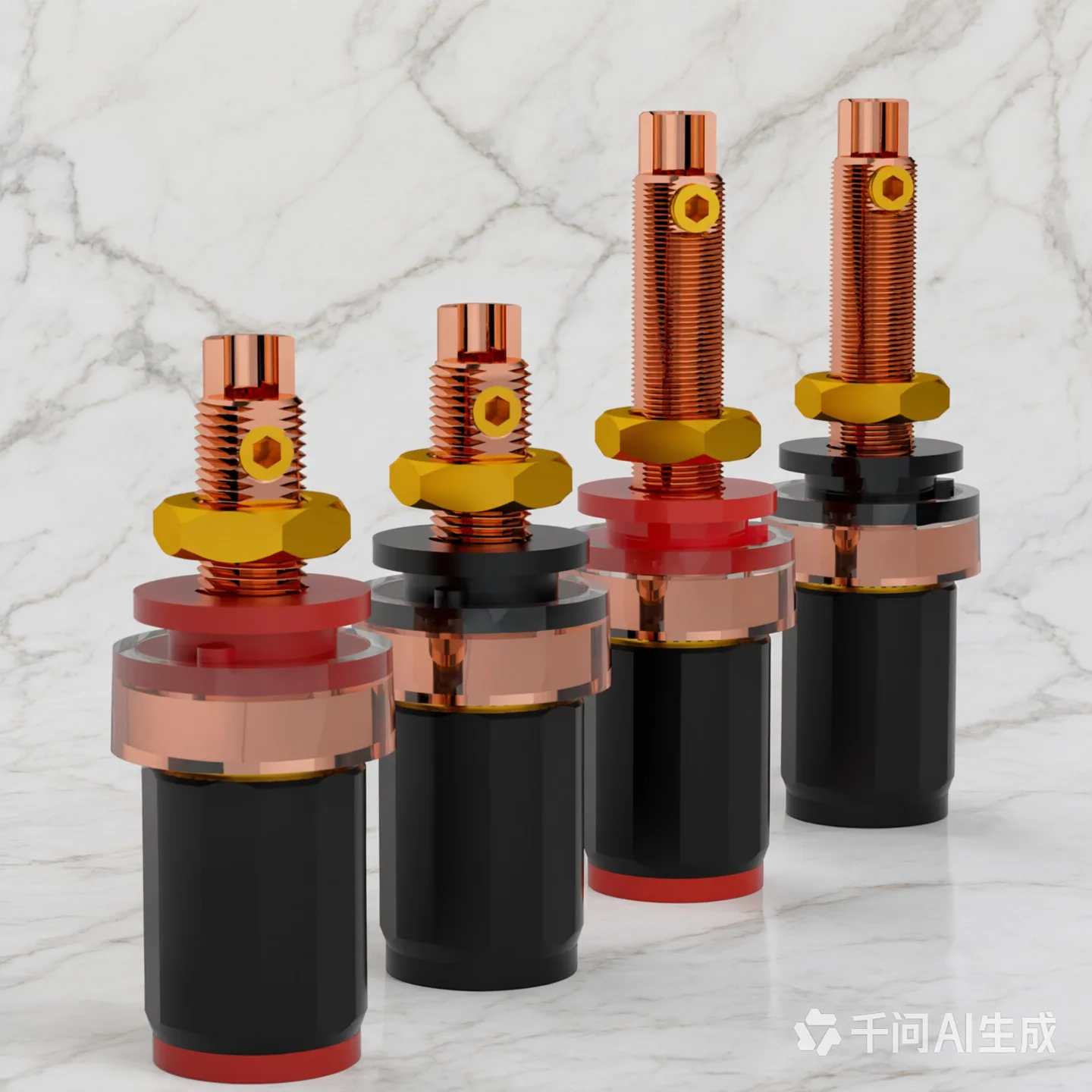 Preffair BP1139 Binding Post Pure Copper Plated Amplifier Speaker Terminal  Audio speaker Connector socket