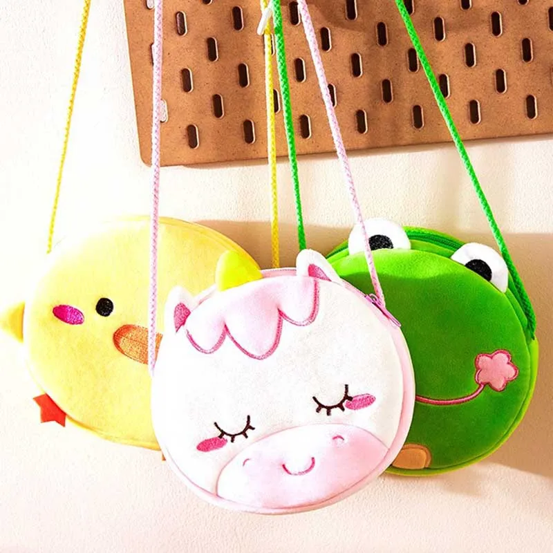 New Fashion Children Wallet Girls Shoulder Bag Unicorn Animals Messenger Bag Cute Princess Mini Handbag Kids Keys Coin Purse