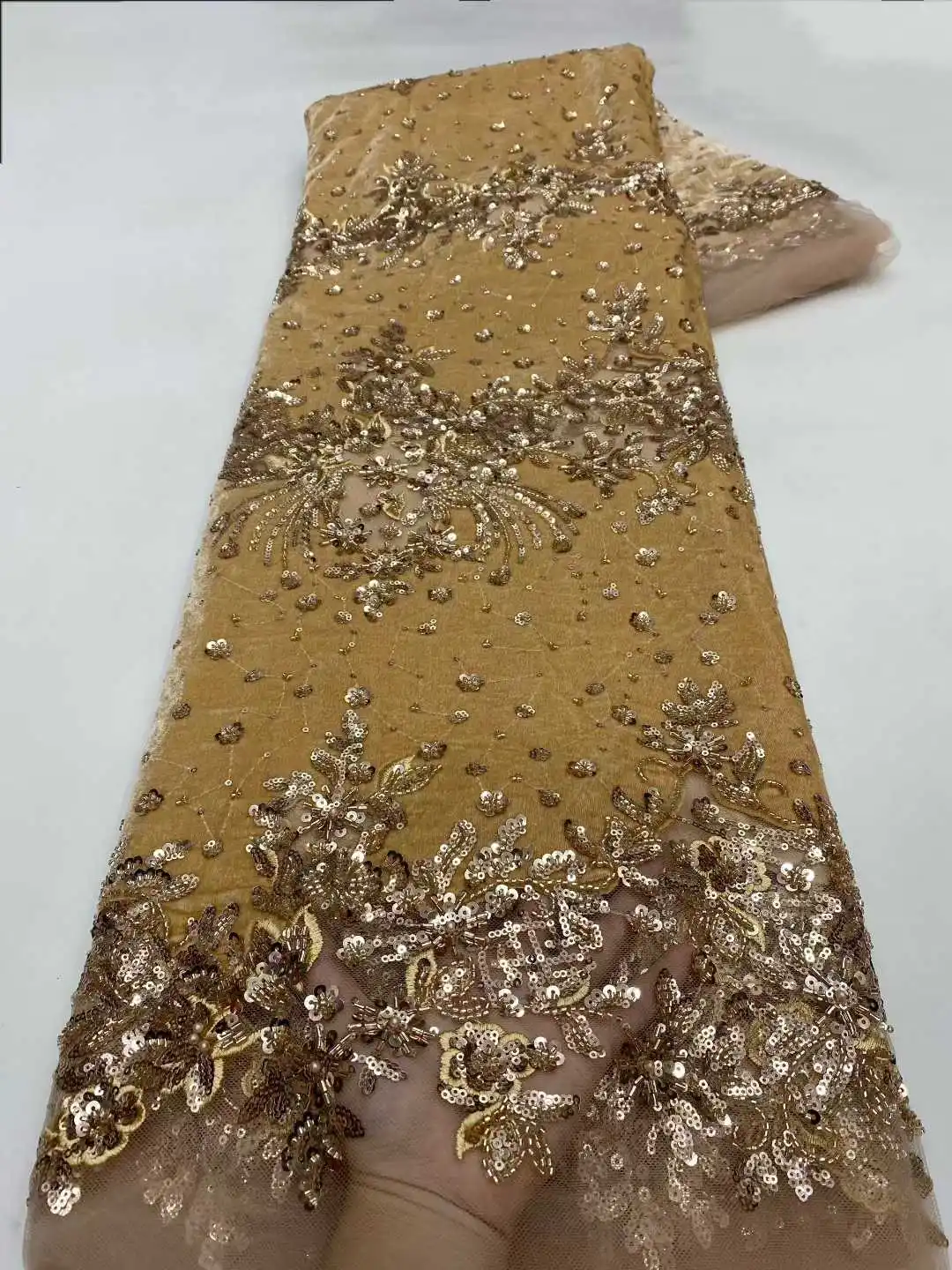 Mccarthy African Velvet Lace Fabric 2025 Nigerian Lace 5 Yards French Velvet Lace Fabric For Party Wedding Dress Sewing Cloth