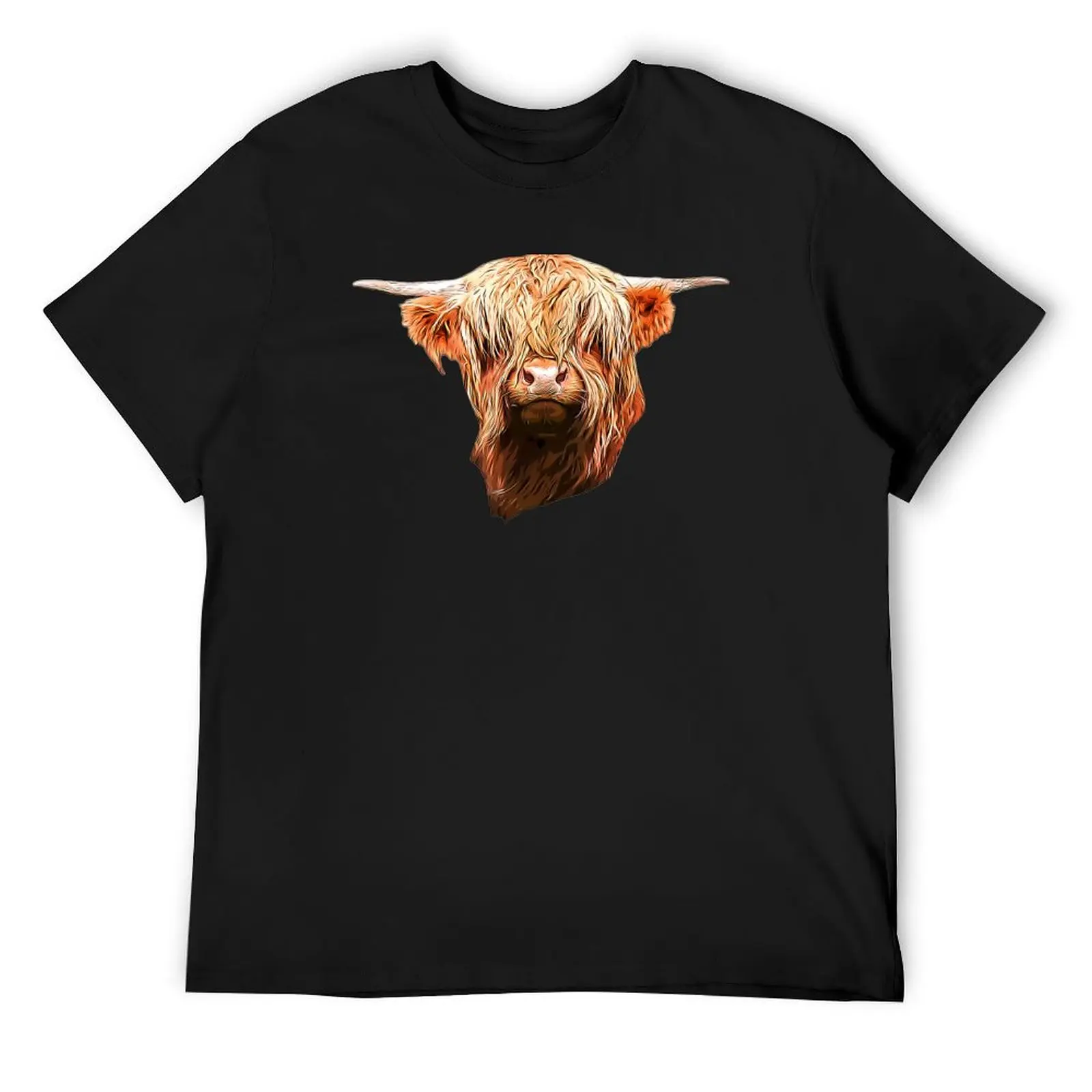 

Scottish Highland Cow Beauty T-Shirt customs design your own shirts graphic tees mens cotton t shirts