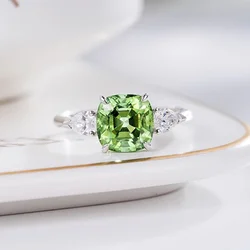 CAOSHI Creative Design Women's Rings Unique Bright Green Cubic Zirconia Beautiful Chic Wedding Engagement Female Finger Jewelry