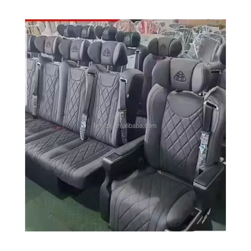 أفضل مصنع luxu ry Auto Back ثلاثة أشخاص VIP سيارة تحويل الجلود فان مقاعد البدلاء الخلفية ل Mayb achbe nz Sprinter Vito #6