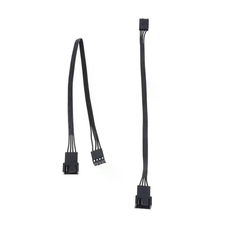 5PCS 4Pin PWM CPU Fan Wire Connector Adapter Computer Fan Extension Power Cable Replacement Accessories 24AWG