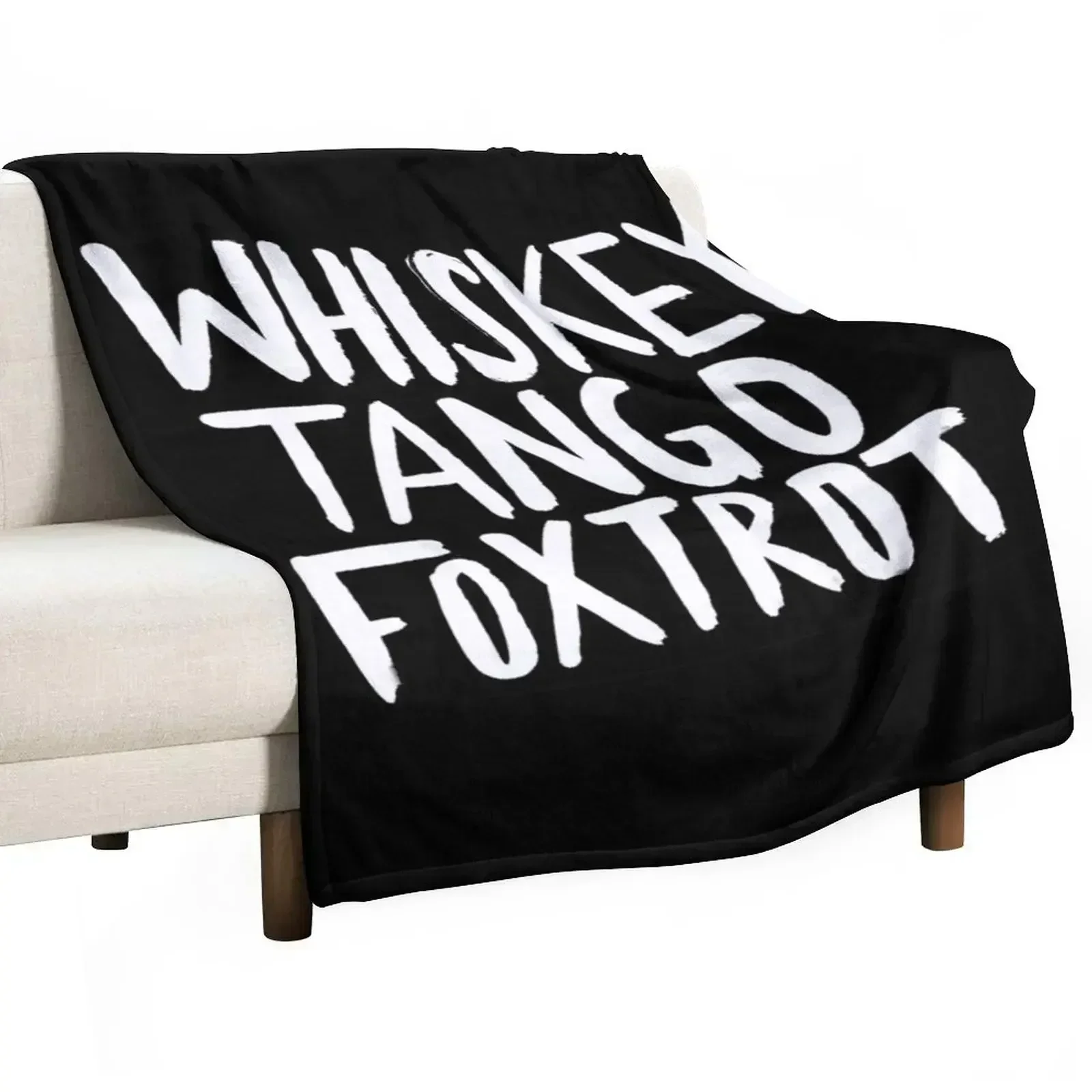 WTF x Whiskey Tango Foxtrot Throw Blanket Luxury blankets and throws Sofa Throw Plaid on the sofa Blankets