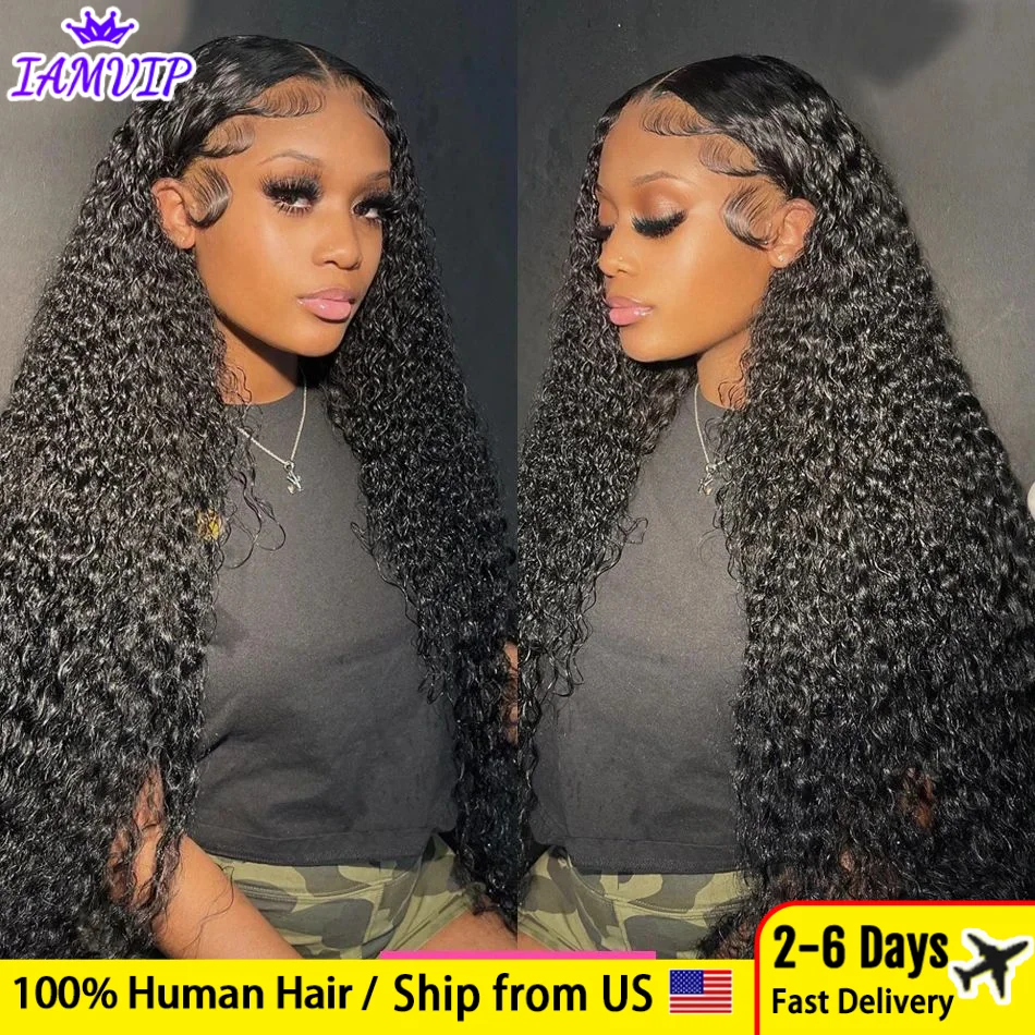 Deep Wave Lace Frontal Wig 13x4/13x6 Hd Lace Frontal Wigs Female Black Human Hair Ready To Wear Human Hair Wigs