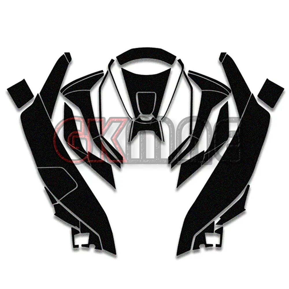 For Burgman 15 150 UFR150 Motorcycle Modified Anti-slip Anti-scratch Wear-resistant Fuel Tank Sticker Matte Texture Decor Decal