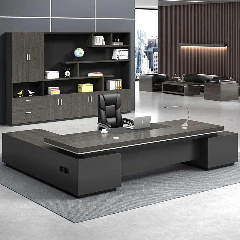 Designer Storage Boss Table Simple Modern Reception Stand Up Reception Desks High Quality Unique Luxury Schreibtisch Furniture
