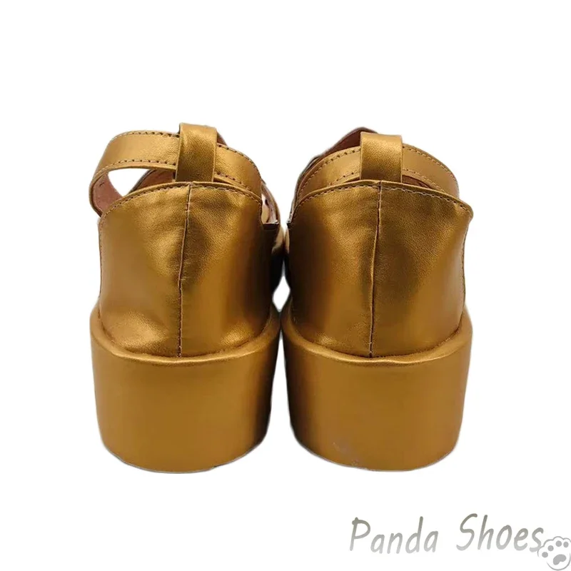 Honkai-Star Rail Tingyun Cosplay Shoes, Anime Game Cos Golden Boots, Ting Yun Cosplay Costume Prop Shoes for Halloween Party