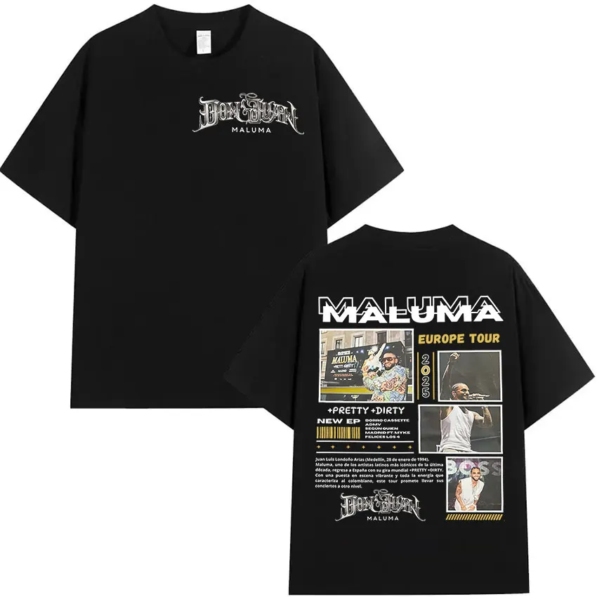 Rapper MALUMA 2024 Album Graphic T Shirt Men's Hip Hop Retro Style Short Sleeve T-shirt Fashion Oversized Cotton Tees Streetwear image 2