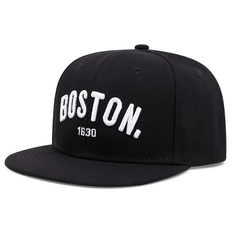 Fashion BOSTON Cap Men Women Adjustable Hip Hop Baseball Cap For Unisex Adult Outdoor Casual Sun Hat Cotton Snapback Hats