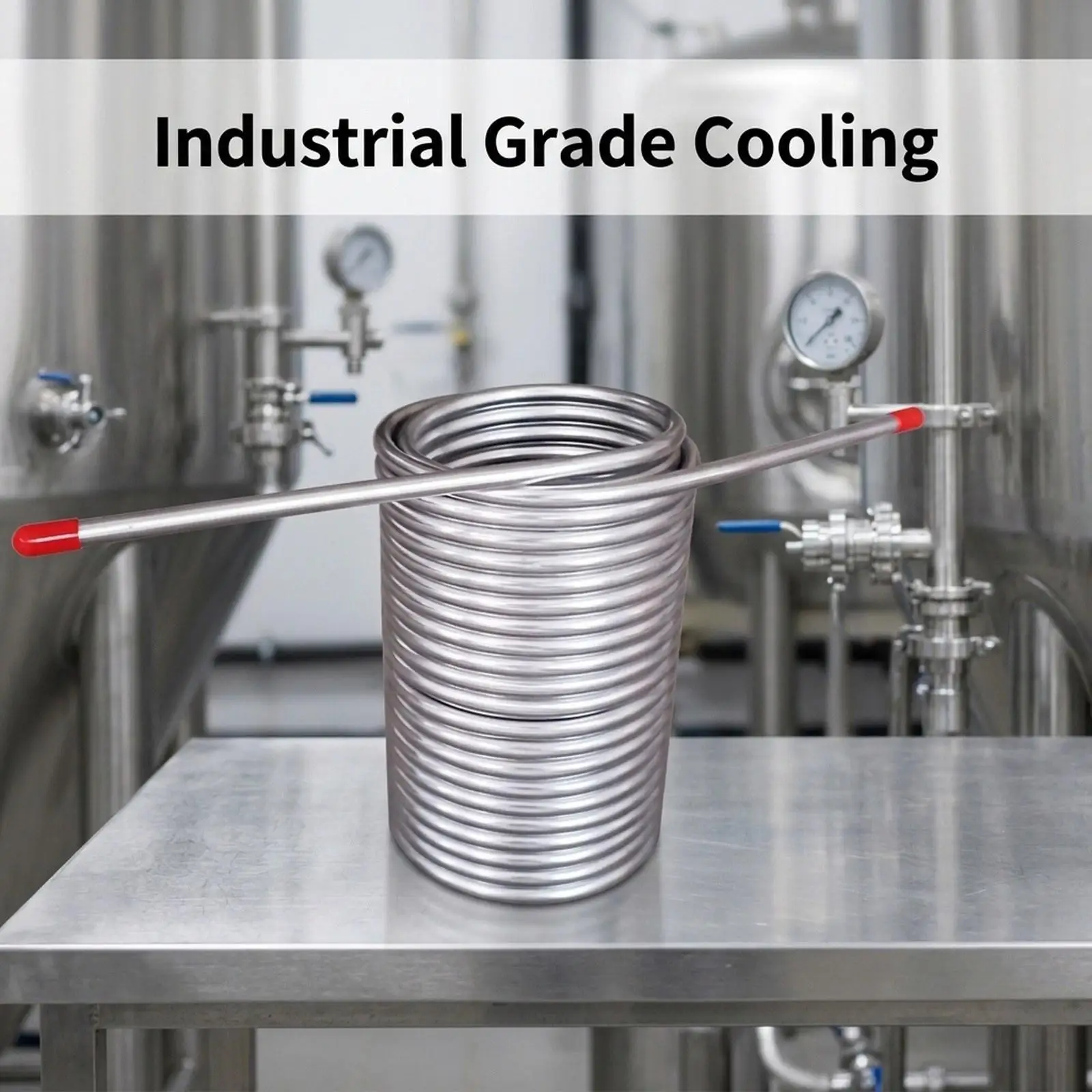 Wort Chiller Beer Brewing Equipment Easy Clean Sturdy Home Compact Stainless Steel Tubing Coil Beer Cooling Coil Water Chiller
