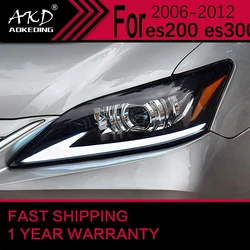Car Lights for Lexus ES ES200 ES240 ES260 LED Headlight 2006-2012 ES300 ES350 Lamp Drl Projector Lens Automotive Accessories