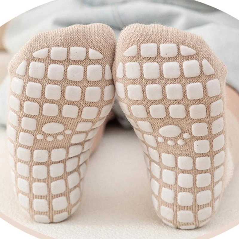 1 Pair Infant Socks Elastic Comfortable Baby Ankle Socks Nonslip Grip For Safe Walking 0 Months To 5 Year Boys Girls 425F