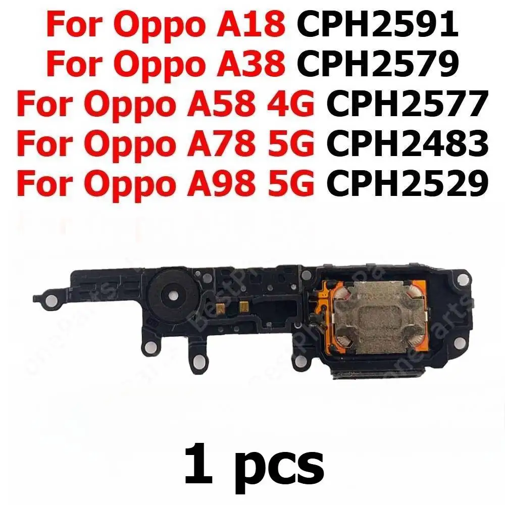Bottom Loudspeaker For Oppo A18 A38 A58 4G A78 A98 5G Loud Speaker Buzzer Ringer Sound Module Mobile Phone Spare Parts