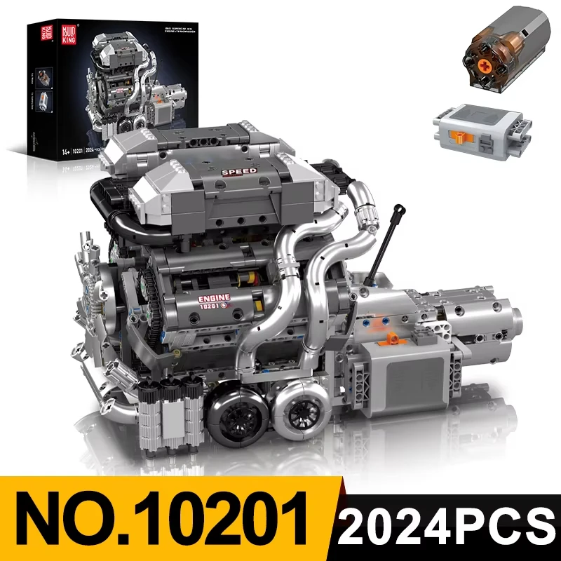 Mould King 10201BUG Supercar W16 moteur et boîte de vitesses modèle bloc de construction jouet cadeau d'anniversaire pour garçons et filles