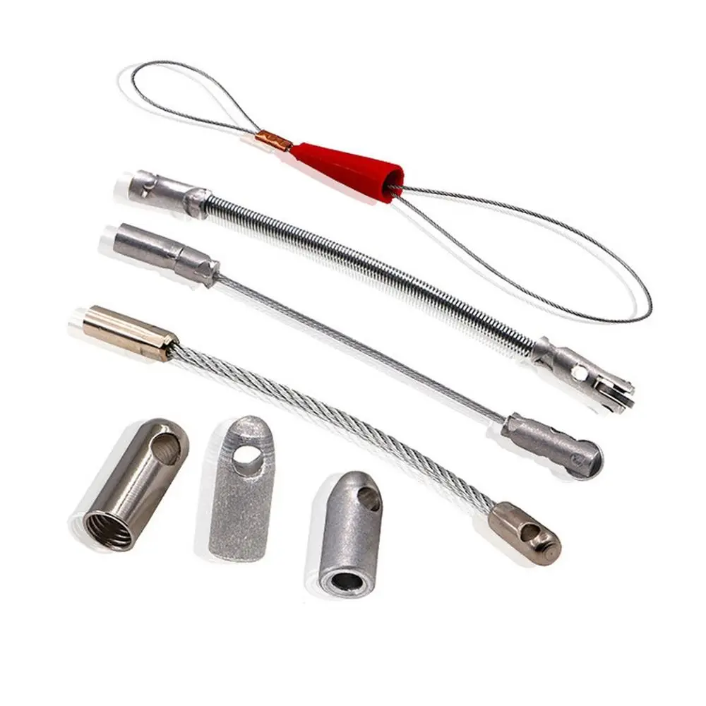 Electrician Automatic Thread Guide Connector Head Thread Guide Wire Cable Elastic Threader Cable Puller Accessories For Repair