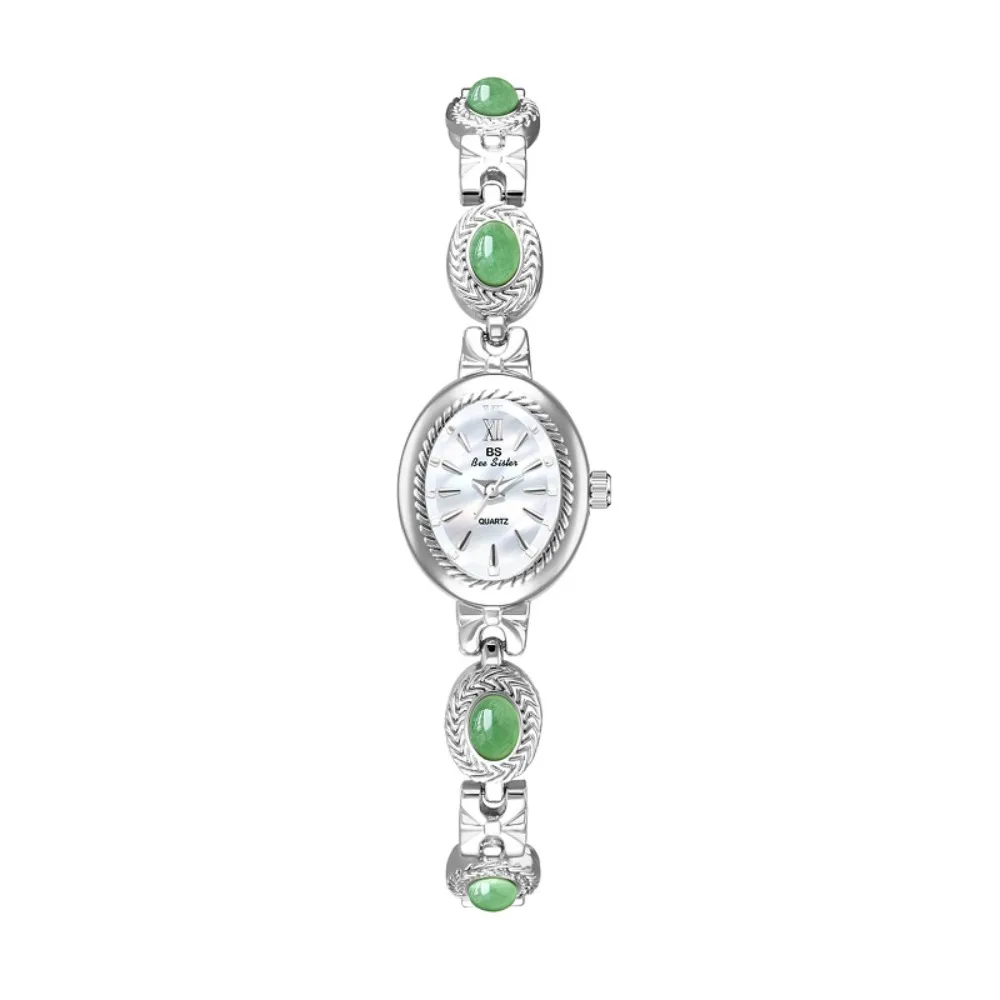 Elegant Women's Bracelet Watch Exquisite Retro Ladies Business Watches Decorative Melard Color Women's Wrist Watch