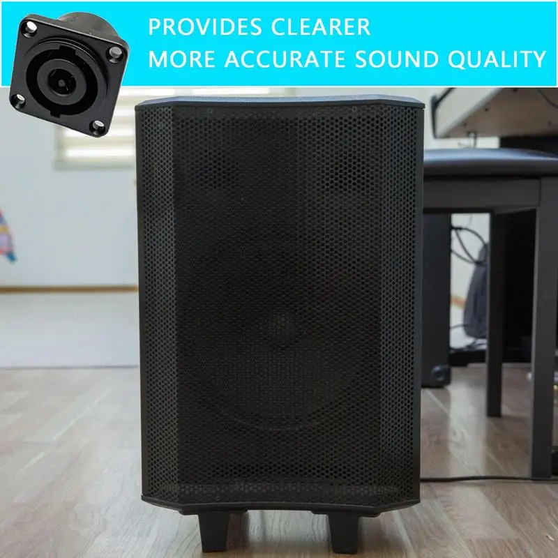 

Разъем Speak Twist Lock, 8-полюсный аудиоразъем, адаптер, гнездовой разъем для аудиодинамика, квадратный аудиоразъем, адаптер для сцены