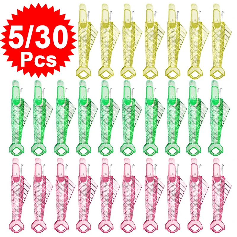

5/10/30Pcs Plastic Threading Machine, Sewing Machine Needle, Quick Lead Machine, Clothing Sewing Accessories (Small Fish Shape)