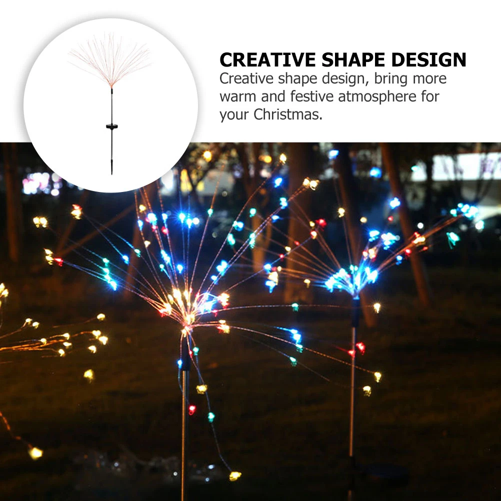 

Christmas Solar Lights Copper Wire Waterproof Outdoor Night Garden Ornaments Festive Atmosphere Decorations Yard Lamp Ground