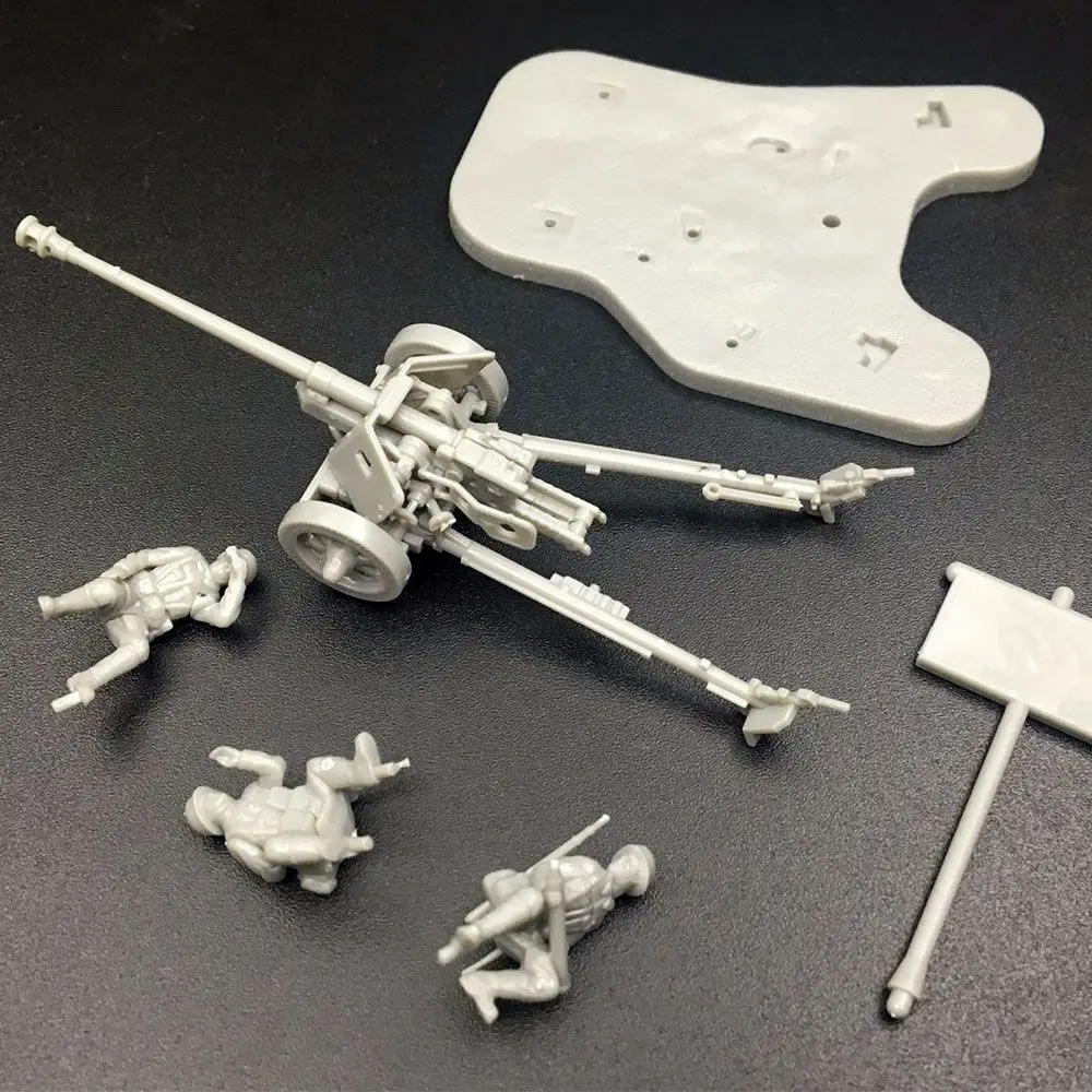 1/72 제2차 세계대전 독일 PAK40 대전차포 1938 M30 대포 포병 조립 키트 정적 시나리오 4D 플라스틱 퍼즐 조립 모델