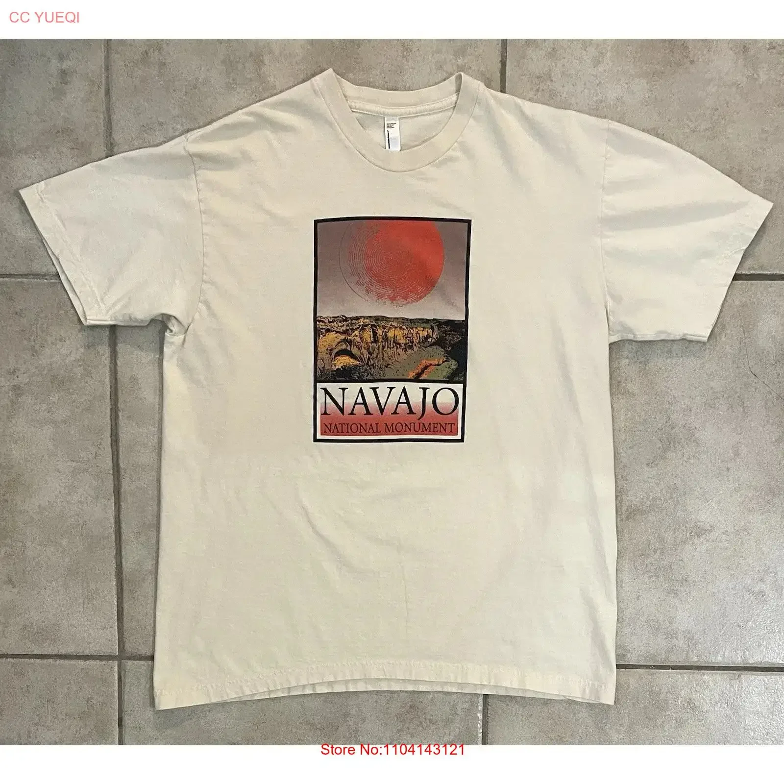 Vintage Navajo National Monument T Shirt Size Extra Large XL vintage Washed Unisex Slightly Top For Everyday Wear Comfortable