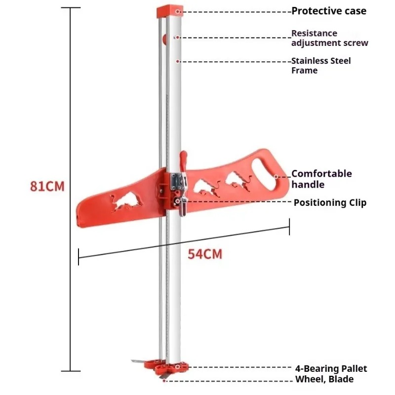 Adjustable Handheld Drywall Cutter Low Dust Gypsum Board Cutting Tool Sharp Stainless Steel Home Renovation Construction Tool view 6