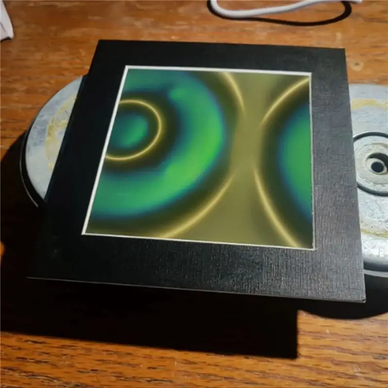 AA73 Magnetic Viewing Film,6X4 Inch Green Magnetic Field Display Film,Magnetic Flux Display, Magnetic Field Detector,Reusable