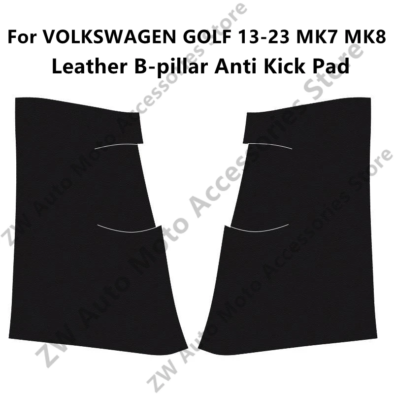 

For VOLKSWAGEN GOLF 13-23 MK7 MK8 Leather B-pillar Anti Kick Pad,Car Interior Modification Protection Accessories Refit