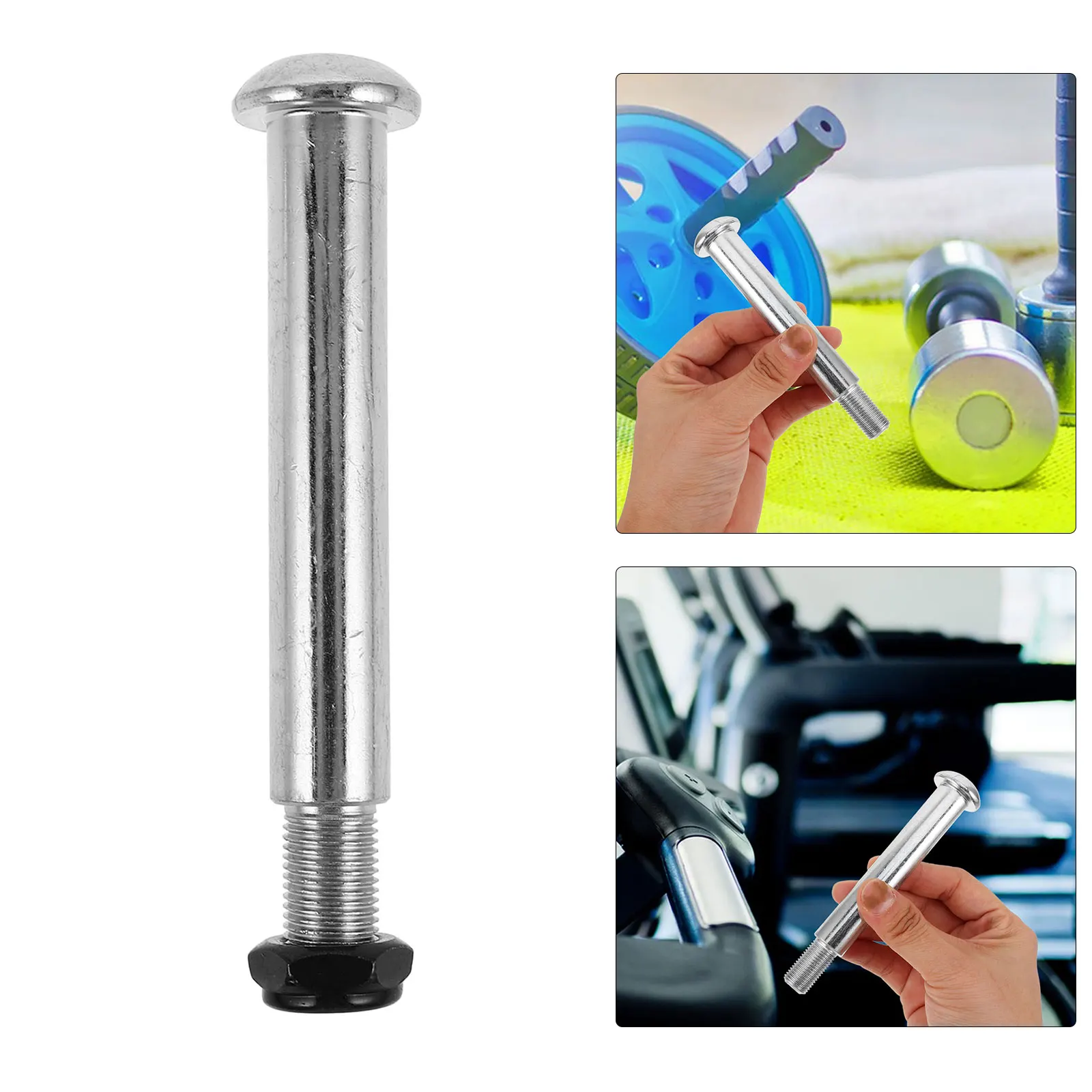 

Fitness Bike Bolts Pedal Hold Down Wheel Replacement Cast Iron Screw Hardware Clamp Cycling Tire Stability Safety Easy Install