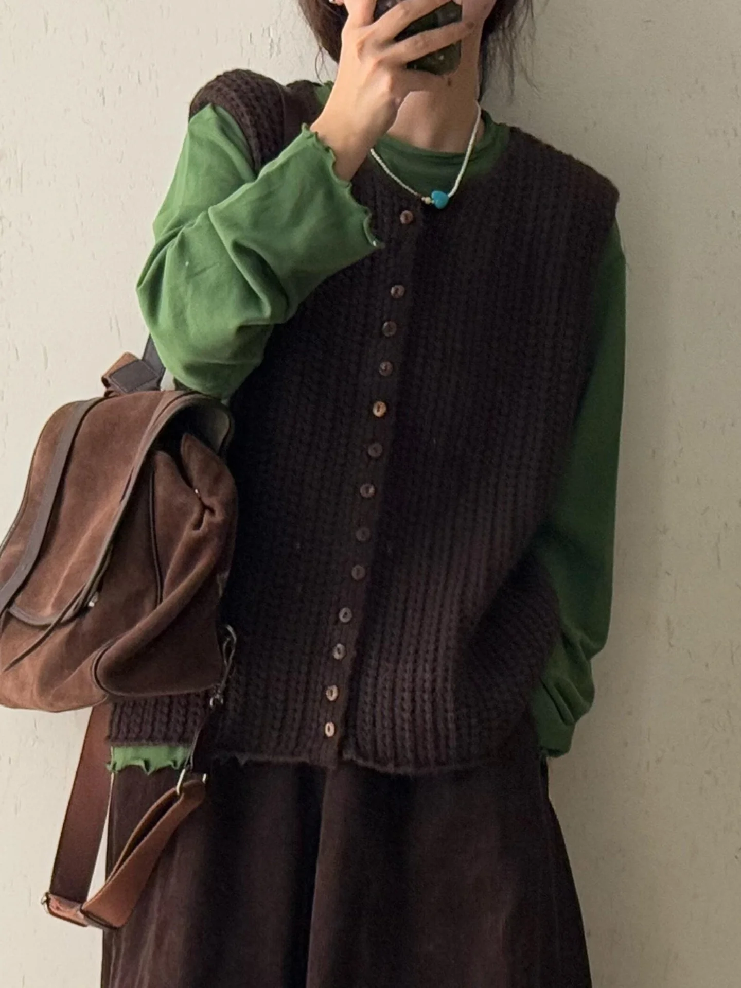 

Корейский вязаный жилет на одной пуговице, модная женская одежда, повседневная свободная посадка, осень-зима, новинка...