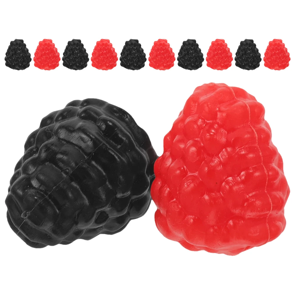 

12pcs Realistic Raspberry Decor Simulation Fruit Props For Wedding Party Home Photography Artificial Fruits Fake Berry Display