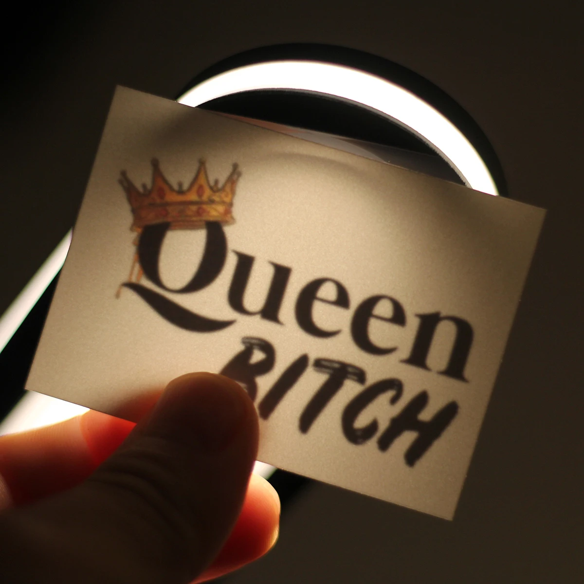 

queen B english letter cuckold temporary tattoos,adult waterproof sticker.